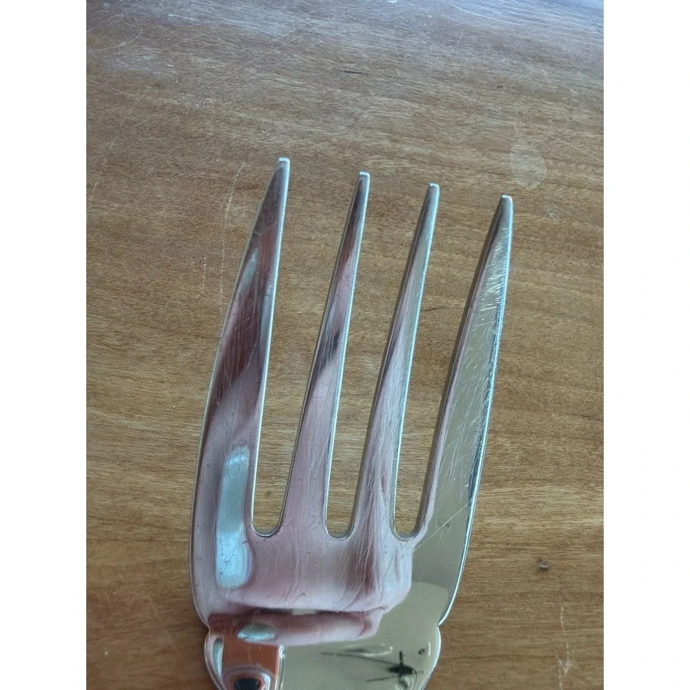 Christofle France Acier Albi‎ Stainless Steel Serving Fork
